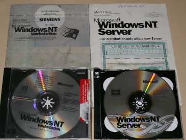 Foto: Sells Software MICROSOFT - WINDOWS NT WORKSTATION + SERVER + LICENCE (ORIGINA