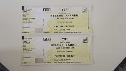 Foto: Sells Bilhetes do concert CONCERT MYLENE FARMER - ZENITH DE TOULOUSE LUNDI 18 MAI 2009