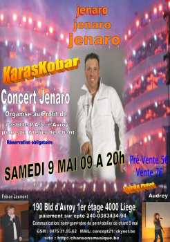 Foto: Sells Bilhetes do concert CONCERT JENARO & FABIAN LAUMONT 9 MAI 09 A 20H - LE KARASKOBAR