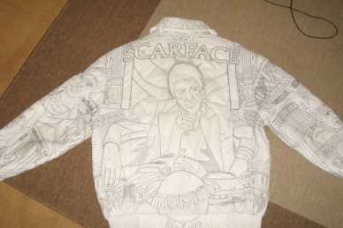 Foto: Sells Roupa Homens - CLF - VESTE EN CUIR POUR LES AMATEUR DE SCARFACE