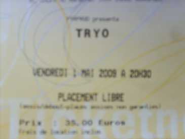 Foto: Sells Bilhete do concert CONCERT DE TRYO - PATINOIRE BORDEAUX