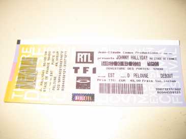Foto: Sells Bilhetes do concert CONCERT  JOHNNY HALLIDAY 30 MAI - STADE DE FRANCE