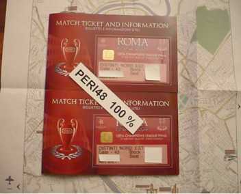 Foto: Sells Bilhetes do esporte UEFA CHAMPIONS LEAGUE FINAL 2009 ROME - 2 TICKETS - ROME