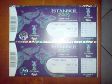 Foto: Sells Bilhetes do esporte FINAL UEFA 2009 - ISTANBUL