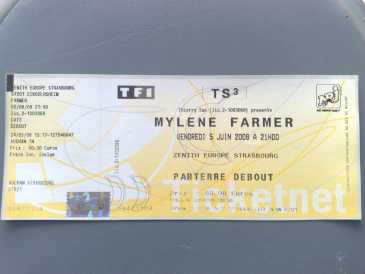 Foto: Sells Bilhete do concert MYLENE FARMER - ZENITH STRASBOURG