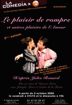 Foto: Sells Bilhete do theatre LE PLAISIR DE ROMPRE ET AUTRES PLAISIRS DE L'AMOUR - PARIS