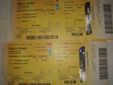 Foto: Sells Bilhetes do concert CONCERTO VASCO ROSSI - MILANO