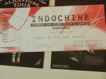 Foto: Sells Bilhete do concert INDOCHINE - STADE DE FRANCE