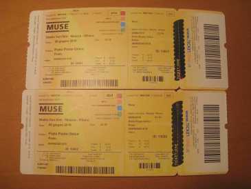 Foto: Sells Bilhetes do concert CONCERTO MUSE @SAN SIRO, 8 GIUGNO 2010 - MILANO