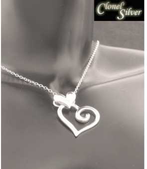 Foto: Sells Jóia Mulheres - PENDENTIF COEUR ARGENT 925 - PENDENTIF COEUR ARGENT 925 CHAINE OFFERTE