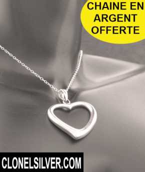 Foto: Sells Jóia Mulheres - PENDENTIF FANTAISIE COEUR ARGENT 25,00EUR - PENDENTIF COEUR ARGENT 925