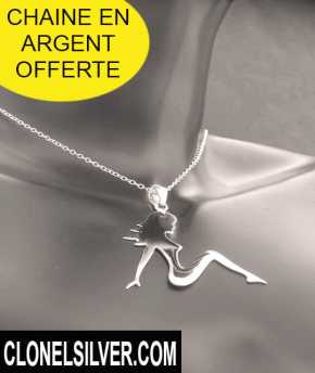 Foto: Sells Jóia Mulheres - PENDENTIF PIN UP EN ARGENT 25,00EUR - PENDENTIF FEMME SEXY CHAINE ARGENT OFFERTE