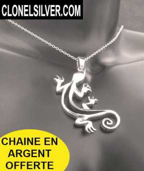 Foto: Sells Jóia Mulheres - PENDENTIF SALAMANDRE ARGENT 30,00EUR - PENDENTIF SALAMANDRE EN ARGENT + CHAINE ARGENT