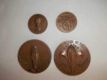 Foto: Sells Medalhas/emblemas/objeto militare JEANNE D'ARC ET CHARLES 7 - Memória da medalha