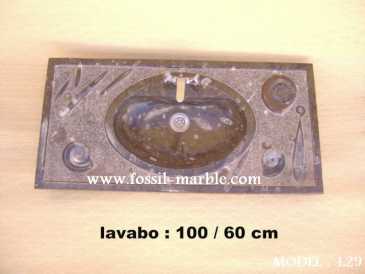 Foto: Sells Decoração LAVABO EN MARBRE FOSSILISE - LAVABO EN MARBRE FOSSILISE