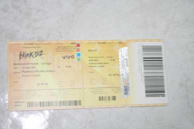 Foto: Sells Bilhete do concert CONCERTO BLINK 182 - ASSAGO