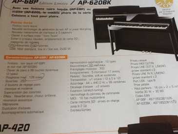 Foto: Sells Piano e synthetizer CASIO - CASIO CELVIANO A6 BP