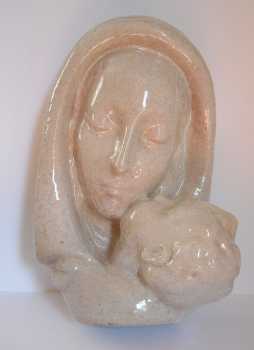 Foto: Sells Ceramic MADONNA CON BAMBINO / SCULTURA DI TERRACOTTA