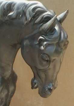 Foto: Sells Sculpture Bronze - BRONZE SCULPTURE OF A MEDIUM-SIZED HORSE (11 HANDS