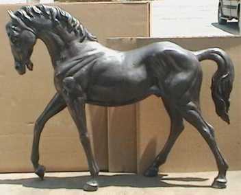 Foto: Sells Sculpture Bronze - BRONZE SCULPTURE OF A MEDIUM-SIZED HORSE (11 HANDS