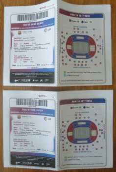 Foto: Sells Bilhetes do concert FC BARCELONE -  LEVANTE - CAMP NOU