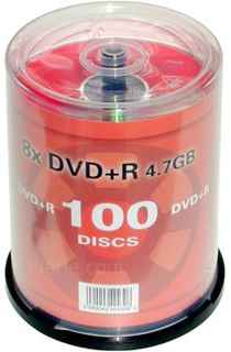 Foto: Sells Consumível MOVIESTYLE - DVD+R 4,7 GO MOVIESTYLE 8X SPEED CAKEBOX DE 100
