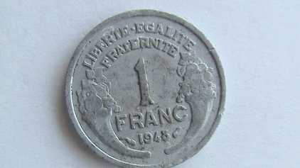 Foto: Sells Moeda UN FRANC 1948