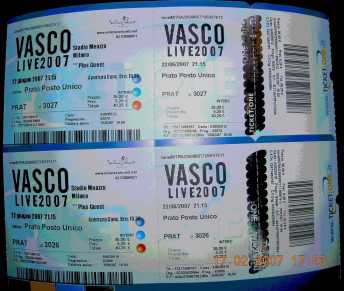 Foto: Sells Bilhetes do concert VASCO ROSSI TOUR 22.06 - MILANO SAN SIRO