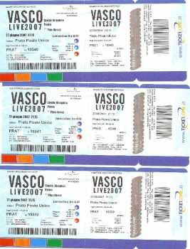 Foto: Sells Bilhetes do concert VASCO ROSSI LIVE 2007 - 27/06 ROMA - STADIO OLIMPICO
