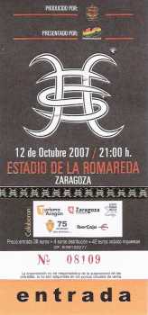 Foto: Sells Bilhetes do concert CONCERT HEROES DEL SILENCIO 12/10/2007 - ZARAGOZA (SPAIN)