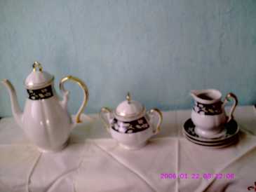 Foto: Sells Objetos SERVICE A CAFE ANCIEN - PORCELAINE DE CHINE - FLEURI