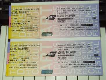 Foto: Sells Bilhetes do concert MICHEL POLNAREFF LE 9 JUIN - PARIS BERCY