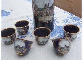 Foto: Sells Objeto REPRESENTENT LE CHATEAU DE FONTAINEBLEAU - VERITABLE PORCELAINE D'ART DE LIMOGE - ANCIEN