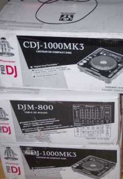 Foto: Sells Acessórios e efeitos PIONEER - VENTE 2 CDJ-1000 MK3 CD PLAYERS & 1 DJM-800
