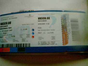 Foto: Sells Bilhetes do concert CONCERTO VASCO ROSSI 2008 - ROMA STADIO OLIMPICO PRATO