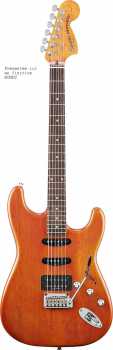 Foto: Sells Guitarra e instrumento da corda SQUIER - STRATOCASTER DELUXE SERIES SATIN TRANS HSS