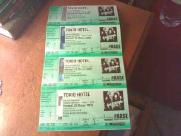 Foto: Sells Bilhetes do concert CONCERTO DEI TOKIO HOTEL 6 LUGLIO - ROMA