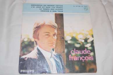 Foto: Sells 45 RPM AMOUREUX DU MONDE ENTIER - CLAUDE FRANCOIS