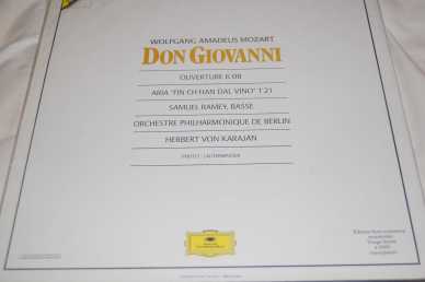 Foto: Sells CD, fita adesiva e registro do vinil DON GIOVANNI - MOZART/KARAJAN