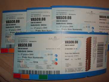 Foto: Sells Bilhetes do concert CONCERTO VASCO ROSSI 27/06/08 - SALERNO