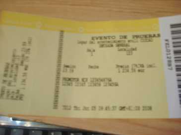 Foto: Sells Bilhetes do concert EVENTO DE PRUEBAS - SNULL CIUDAD ENTRADA  GENERAL