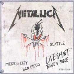 Foto: Sells CD, fita adesiva e registro do vinil LIVE SHIT: BINGE AND PURGE (LIVE) - METTALICA